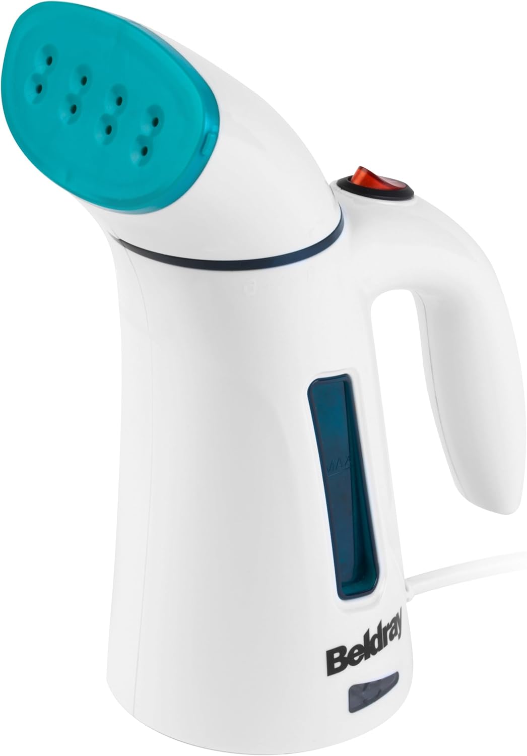 Beldray BEL0725TQ Tragbarer Dampfglätter mit Dampfbürste, 600W Steamer, Reise Dampfglätter für Kleid
