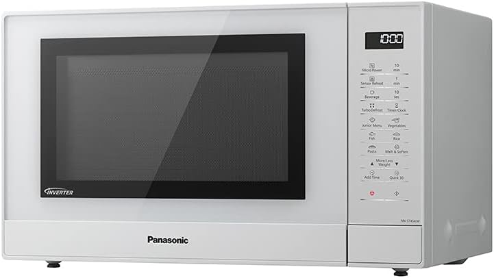 Panasonic NN-ST45KWEPG Inverter Mikrowelle (1000 Watt, Solo Mikrowelle, 32 Liter, rostfreier Stahl)