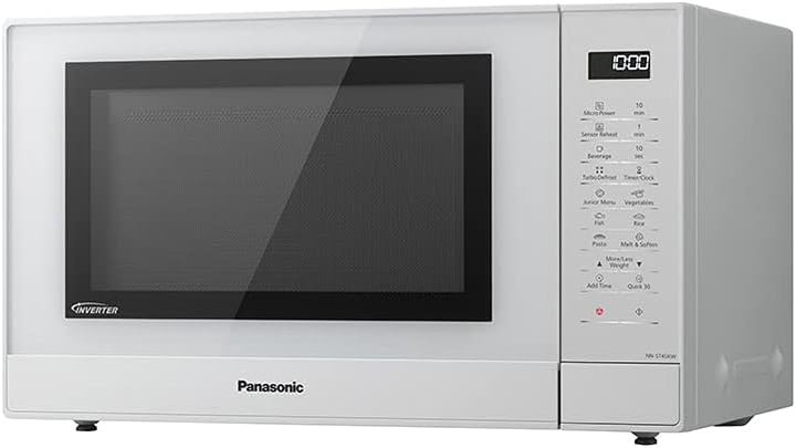 Panasonic NN-ST45KWEPG Inverter Mikrowelle (1000 Watt, Solo Mikrowelle, 32 Liter, rostfreier Stahl)