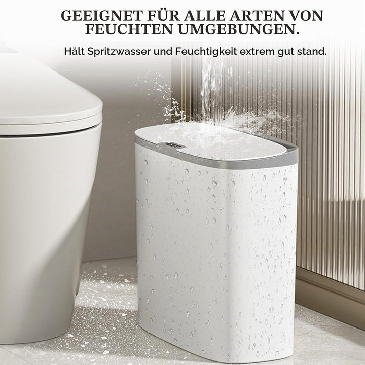 Automatischer Mülleimer 12L mit Sensor – Wandmontage &amp; Freistehend, Elektrischer Abfalleimer mit Dec