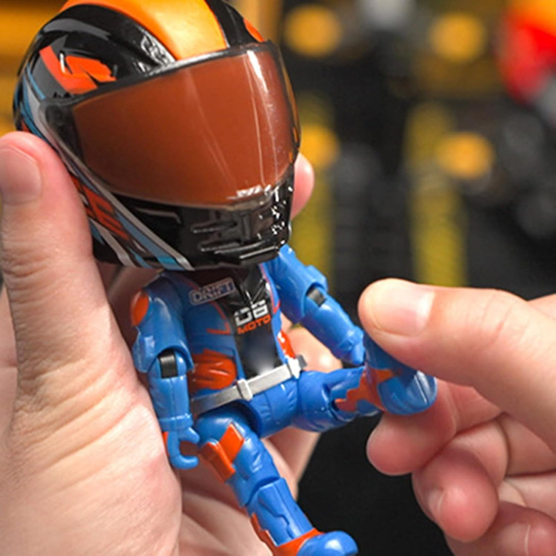 Transformable Doll Toys, Action Figures Motorcycle Model, Transformierende Motorrad-Puppe, 3D Q Vers