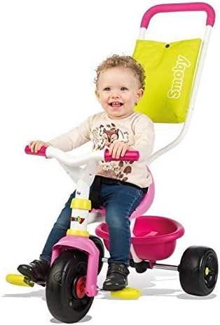 Smoby - Be Fun Komfort Dreirad (rosa) – für Babys und Kinder ab 10 Monaten - verstellbares Kinderdre