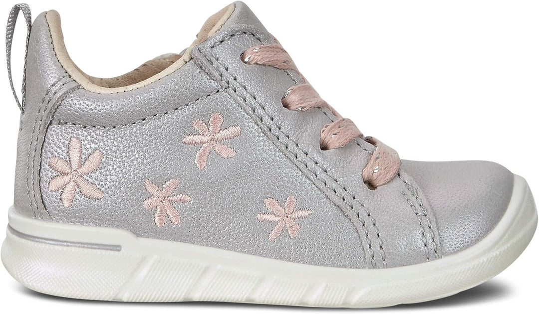 ECCO Mädchen First Sneaker 22 EU Grau Concrete 1379, 22 EU Grau Concrete 1379