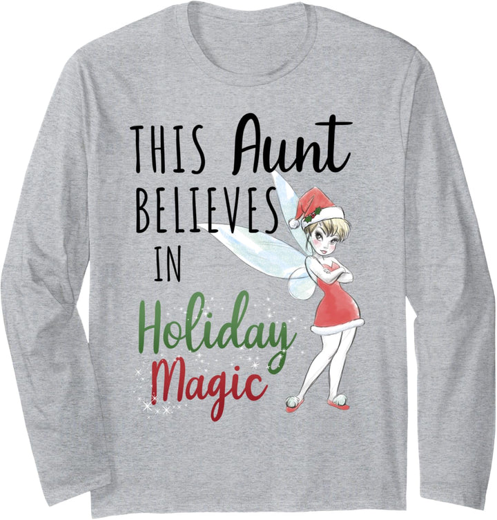 Disney Peter Pan Weihnachten Tinker Bell Holiday Magic Aunt Langarmshirt