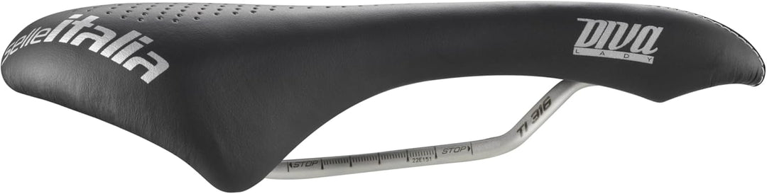 Selle Italia Unisex – Erwachsene Diva Gel Superflow Sattel S Schwarz, S Schwarz