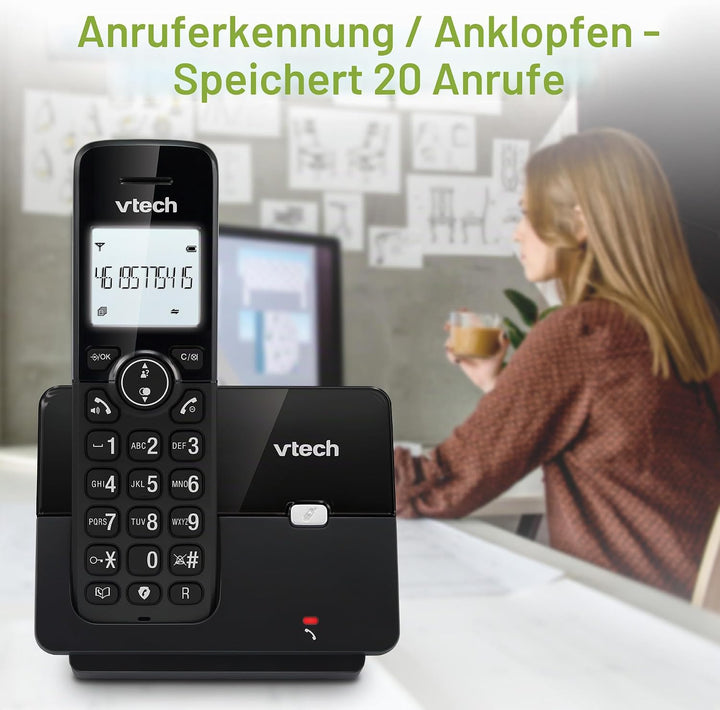 VTech CS2001 Home Duo Schnurloses Telefon, Festnetztelefon DECT Einfach zu bedienen Extra Laut Hören