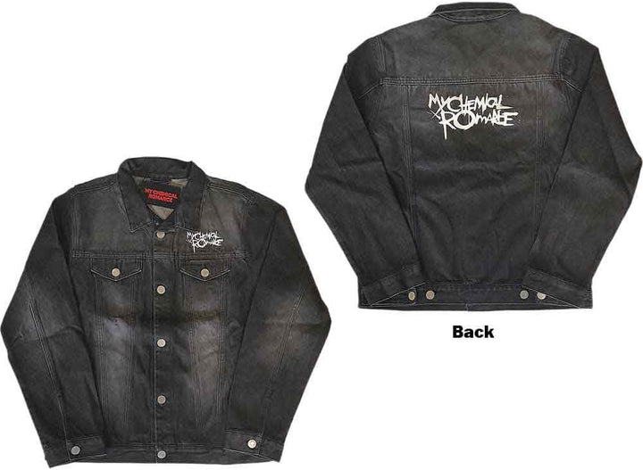 Denim Jacke The Schwarz Parade band Logo offiziell Unisex, L