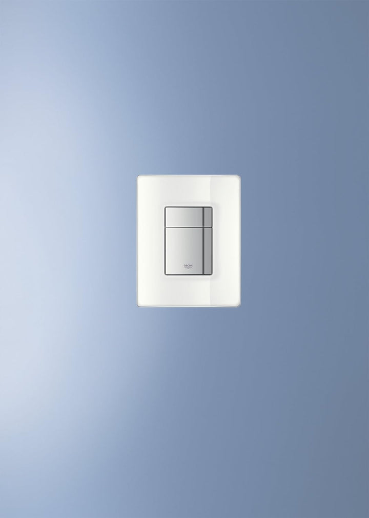 GROHE Skate Cosmopolitan Sanitärsysteme - Abdeckplatte (mit Glasoberfläche) moon white, 38845LS0 Kla
