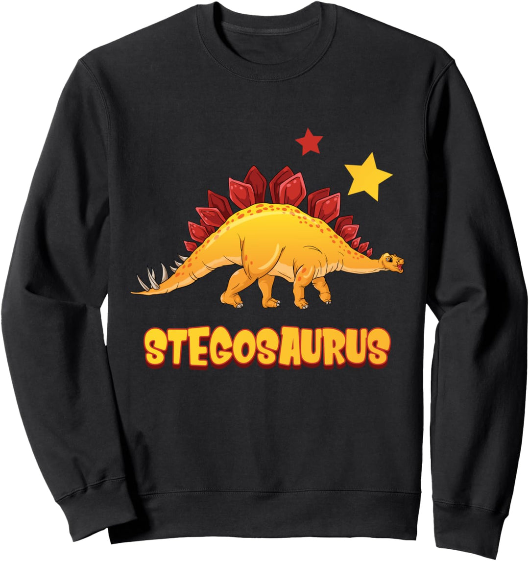 Stegosaurus Dinosaurier Saurier Sammlung Jungen Mädchen Dino Sweatshirt