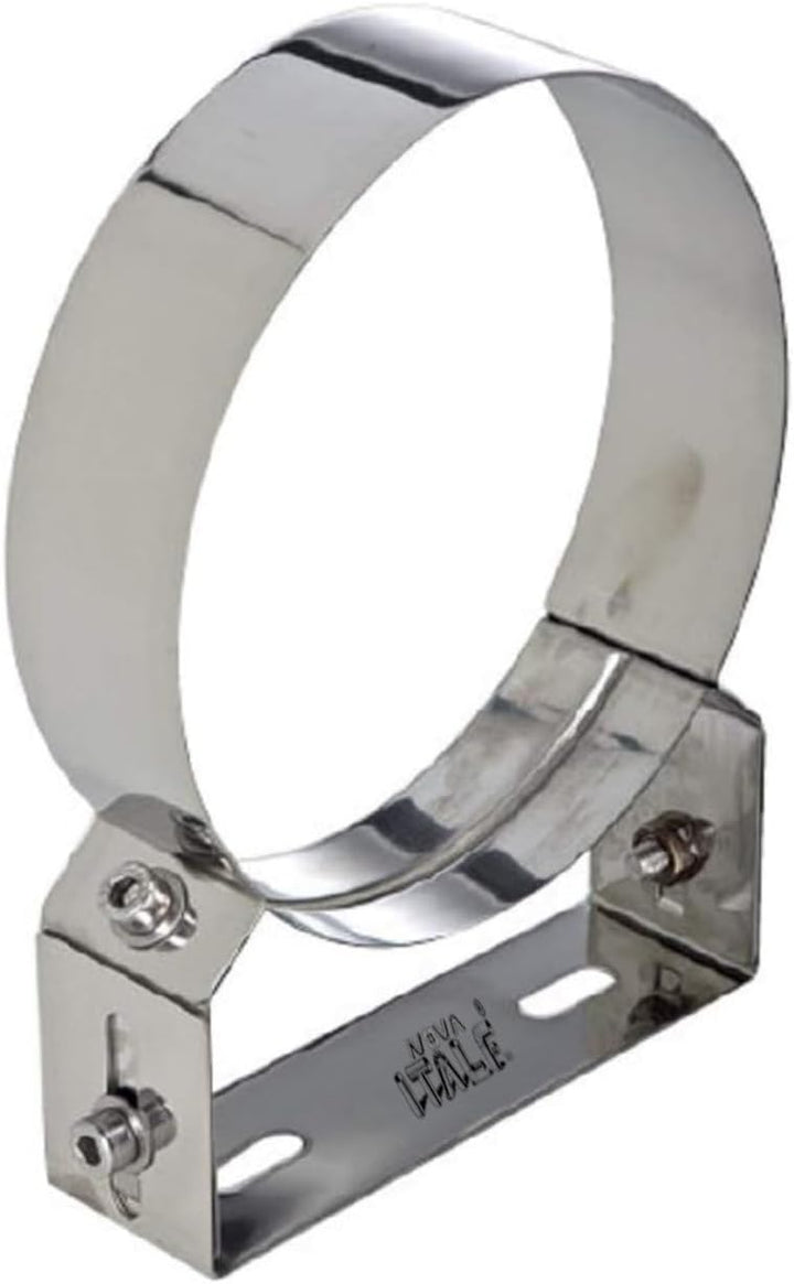 Befestigungshalsband aus schwerem Edelstahl, verstellbar, für Rohrleitungen (Ø 150 mm)