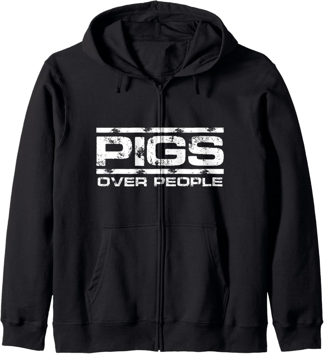Lustiger Schweinefarmer Pigs Over People Kapuzenjacke
