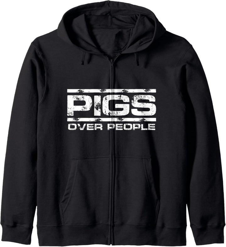 Lustiger Schweinefarmer Pigs Over People Kapuzenjacke