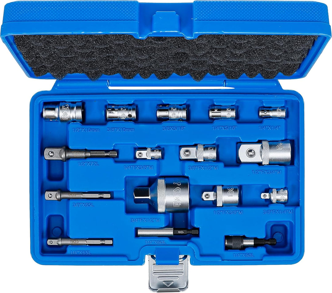 BGS 6779 | Bit-Adapter- / Steckschlüssel-Adapter-Satz | 16-tlg. 16-tlg. | Bit-Adapter- / Steckschlüs