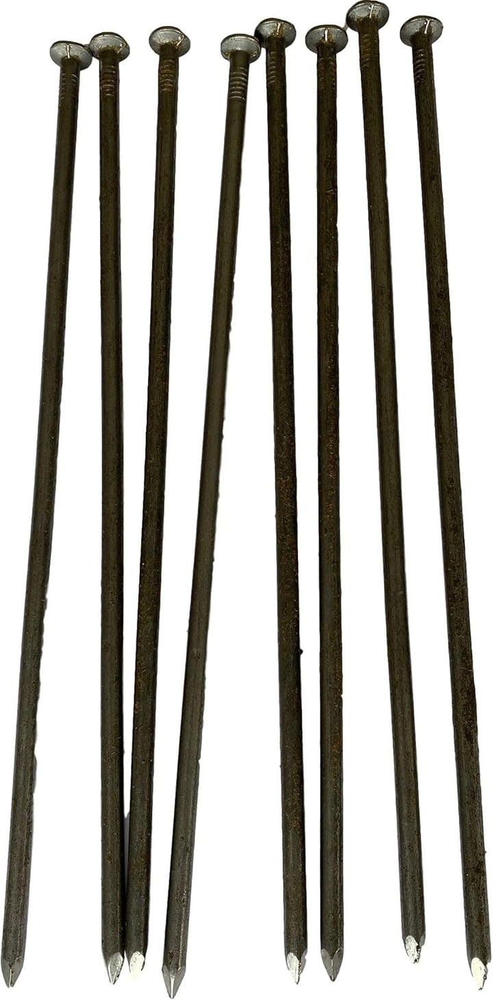 8Stk. Schnurnagel Gartennagel | 350mm Länge – 8mm | Bodenanker Garten-Nagel für Gartenbau Absteckung