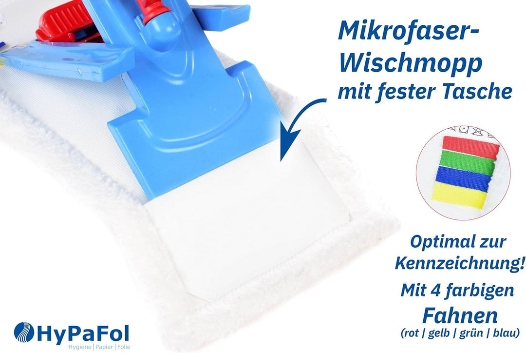 Profi Wischbezug aus Mikrofaser | 50cm Breite | 3er-Pack | für alle Bodenarten und Bodenwischer | Er