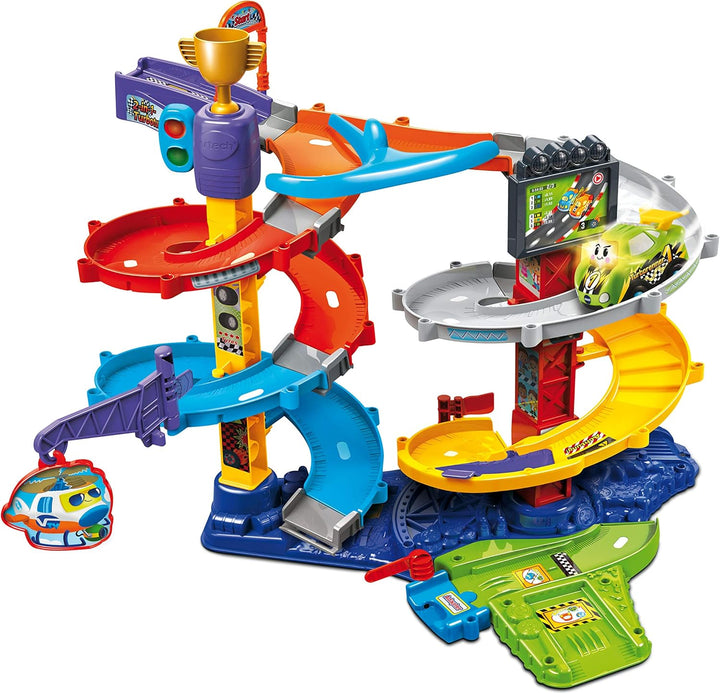 Vtech Tut Tut Baby Flitzer - 2-in-1 Turboturm – Grosses Turm-Spielset mit 2 Aufbaumöglichkeiten & Tu