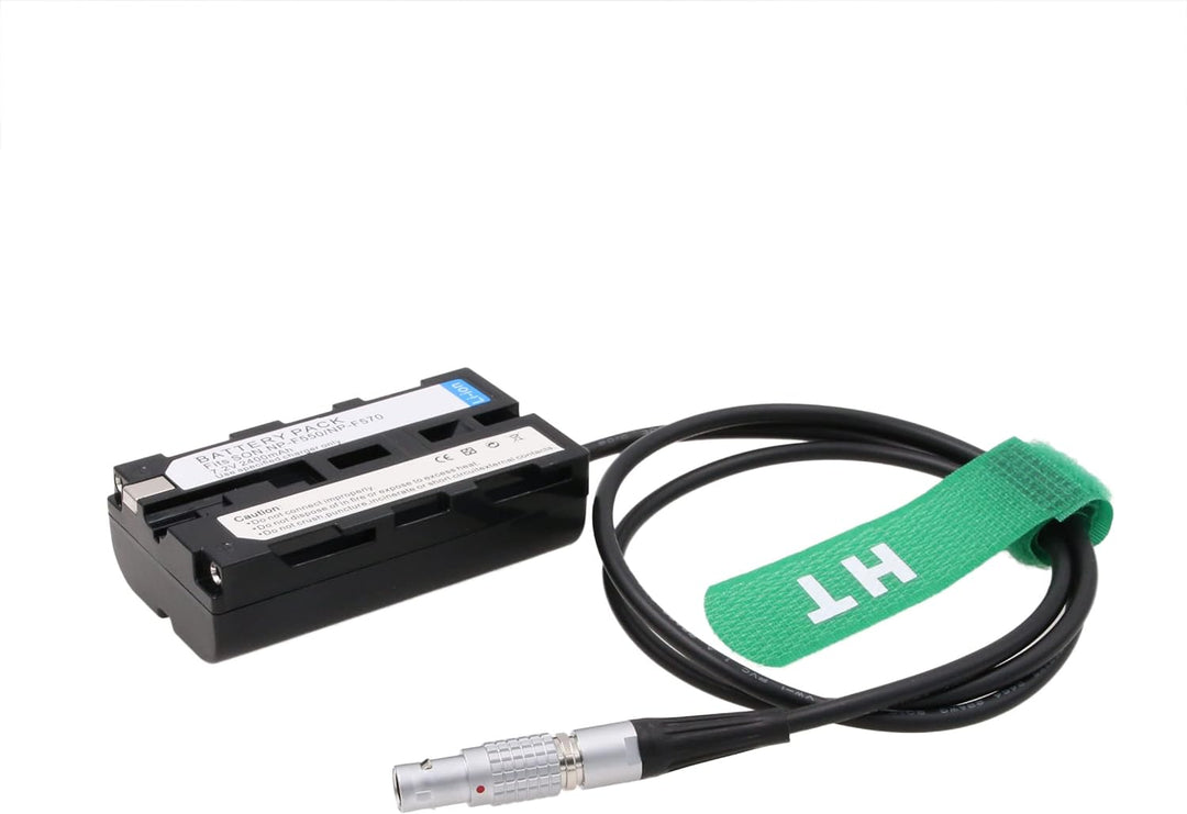 HangTon 0B 2 Pin auf NP-F970 F570 F550 Dummy Akku für Blackmagic Video Assist 12G Atomos Shogun Infe