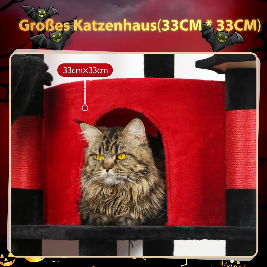Globlazer Kratzbaum Ecke Stabil mit Grosse Loungebereich für 2/3 Katzen C51 | Eckkratzbaum Platz Spa