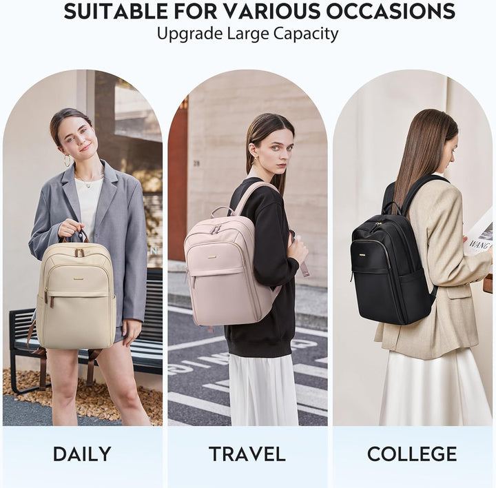 Rucksack Damen Herren, Laptop Schulrucksack,Women Travel Backpack Elegant für Uni Reise Büro, Tagesr