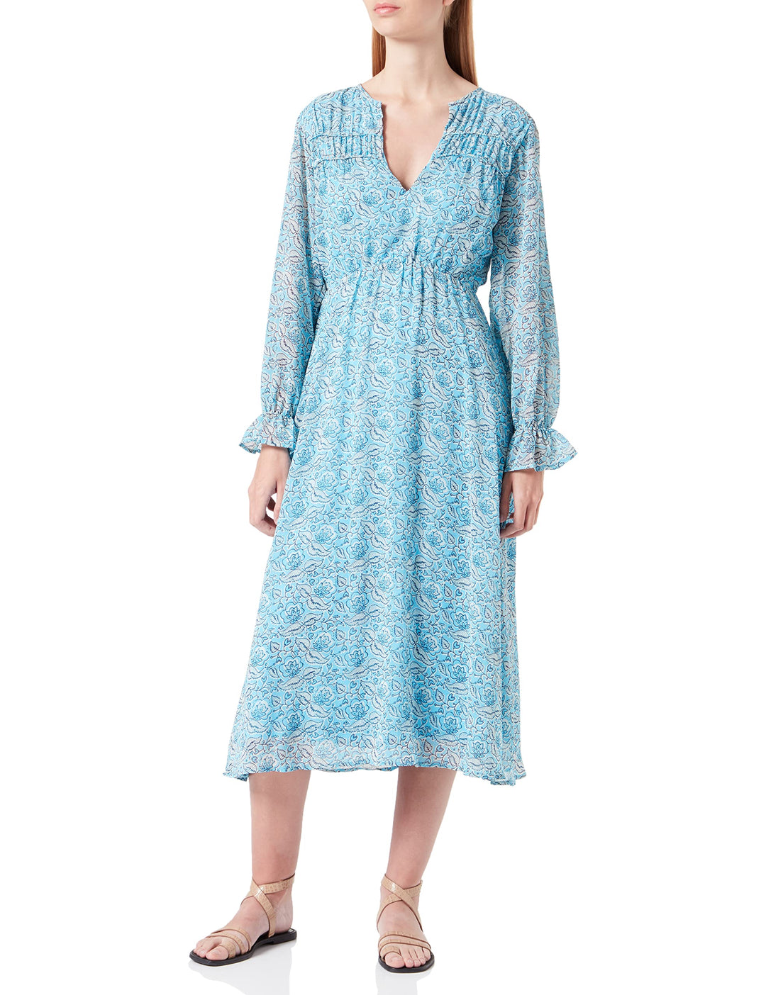 Springfield Damen Kleid 38 Blau, 38 Blau