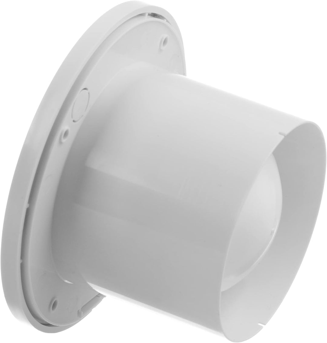 Steinberg14 Badlüfter Ø 100mm mit Feuchtigkeitssensor und Zeitnachlauf (Timer) - Weiss Ventilator Ø