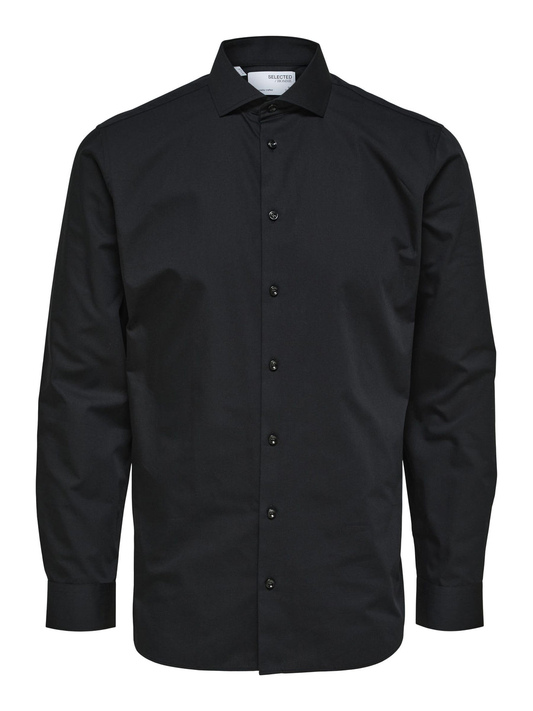 Selected Homme Male Hemd Lange Ärmel M Schwarz, M Schwarz