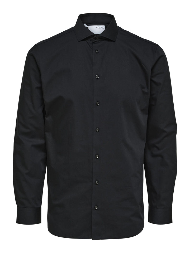 Selected Homme Male Hemd Lange Ärmel M Schwarz, M Schwarz