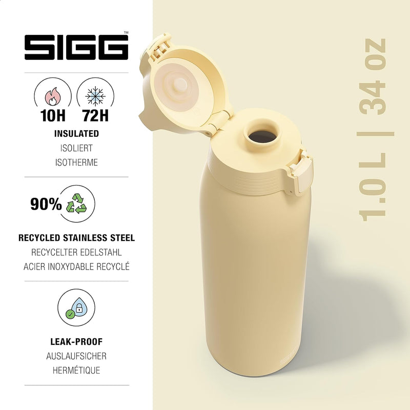 SIGG - Isolierte Trinkflasche - Shield Therm One Opti Yellow - Für kohlensäurehaltige Getränke geeig