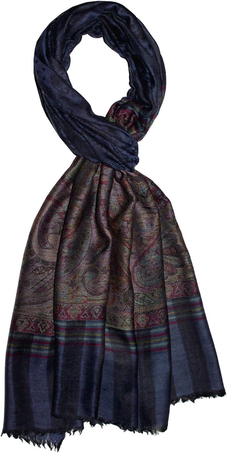 Lorenzo Cana Damen Pashmina Kaschmirschal 100% Kaschmir jacquard gewebt Paisley Muster Schal Schaltu