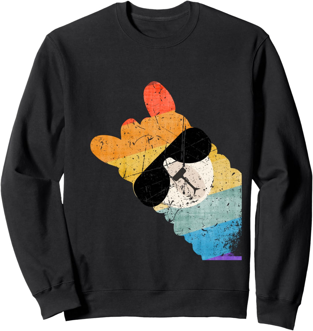 Fun Lama Alpaka 70er 80er 90er Sweatshirt