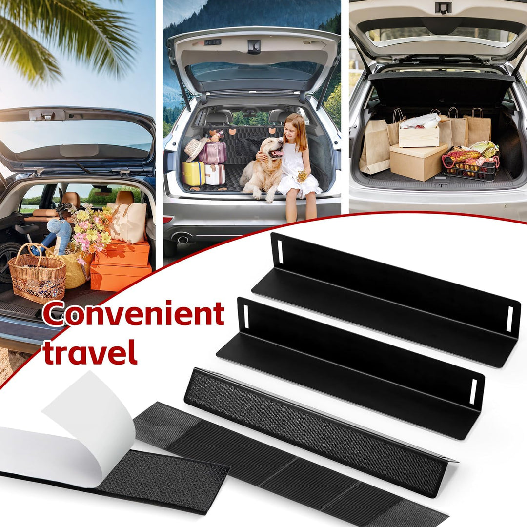 3 Stück ＋2pcs Auto Kofferraum Organizer Klett mit Klettverschluss, Klettverschluss Befestigung Strap