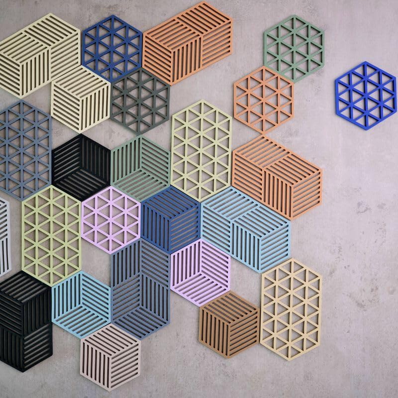 Zone Denmark Hexagon Topfuntersetzer Hitzebeständig, Silikon Untersetzer, Praktische und Dekorative