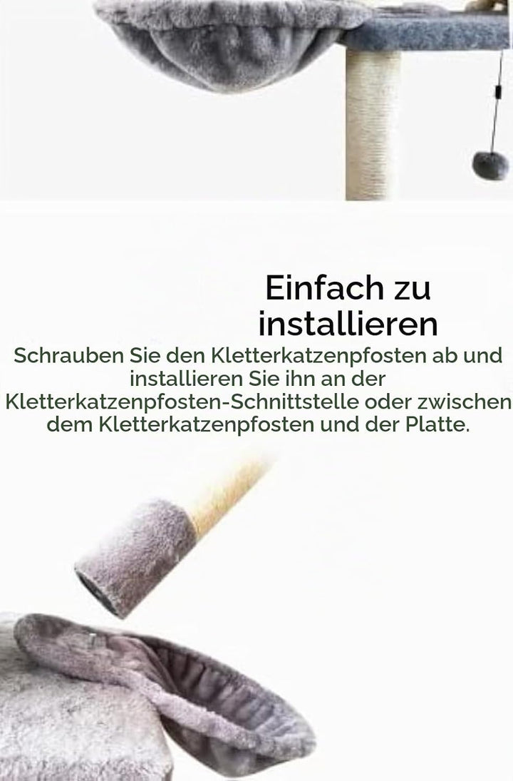 Weiche Plüsch-Katzenhängematte Geeignet Für DIY-Katzenklettergerüst Kratzbauminstallation Hängende V