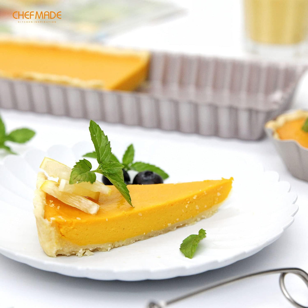 CHEFMADE Rechteck Torte Pan, 14-zoll mit Abnehmbare Lose Bottom Nicht-Stick Längliche Quiche Tart Ba