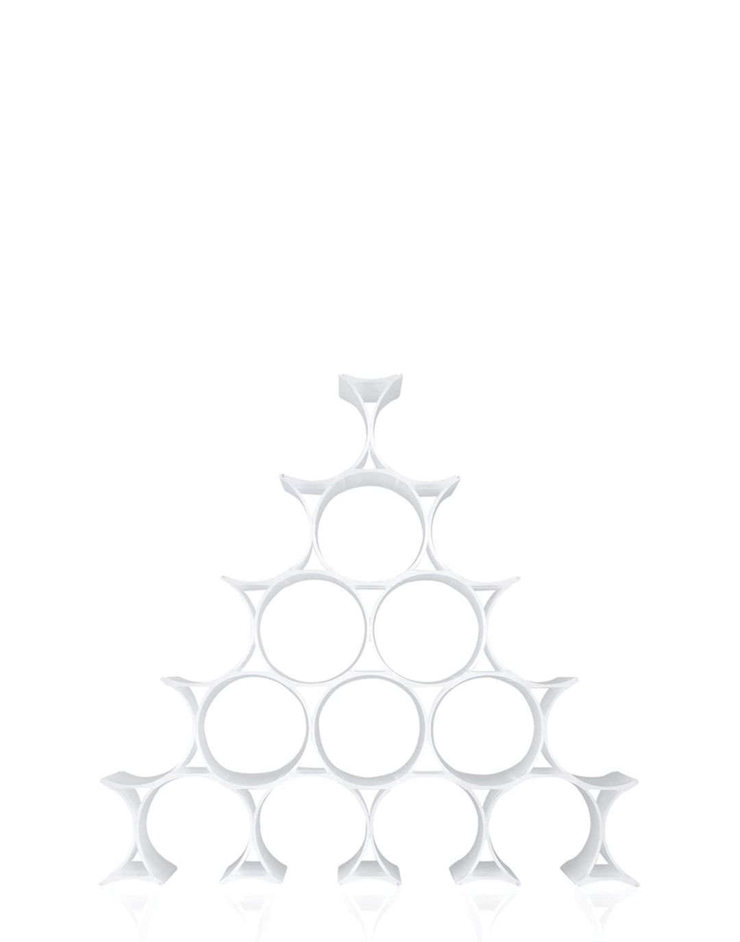 Kartell Infinity Flaschenregal, Plastik, opalino, 14.5 x 9.5 x 5.7 cm Bianco, Bianco