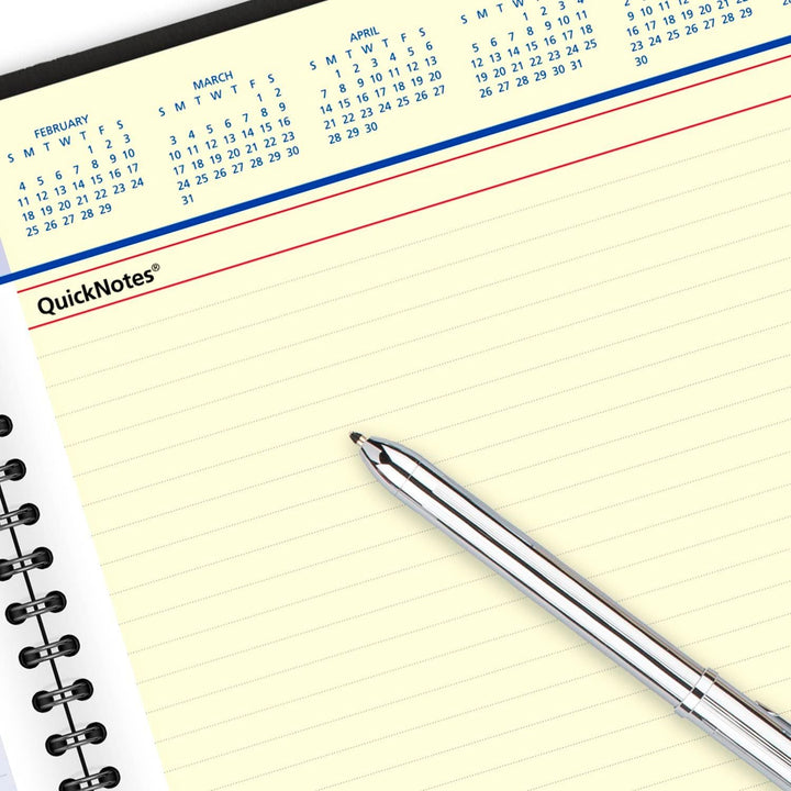 AT-A-GLANCE 769500524 Wochen- und Monatsplaner 2024, QuickNotes, Viertelstündliches Terminkalender,