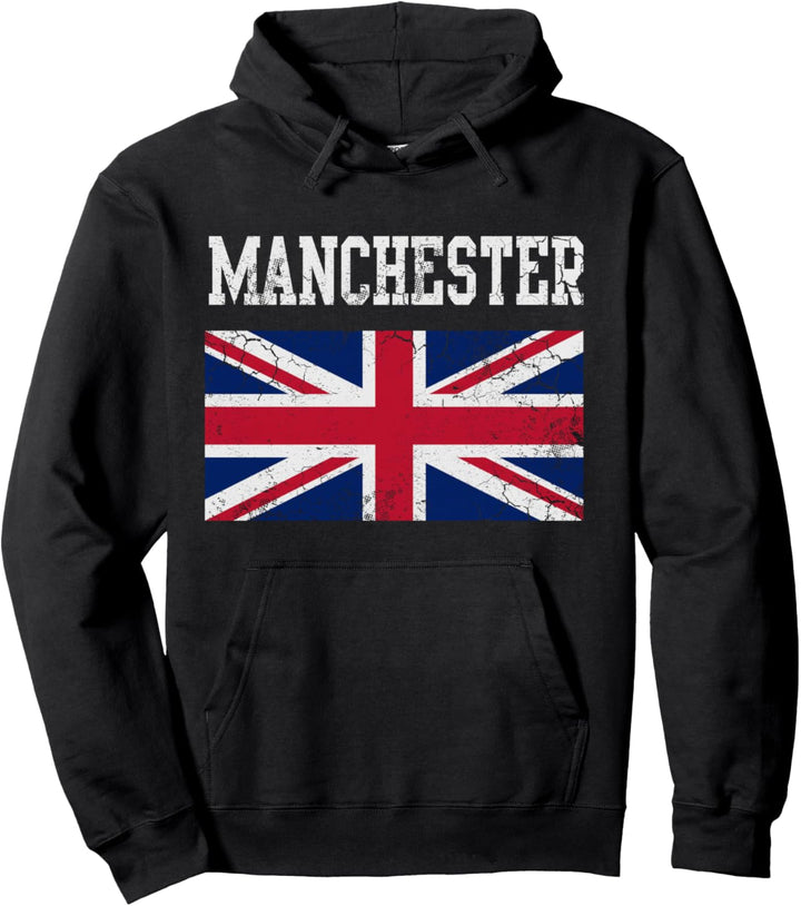 Manchester Flagge United Kingdom Flagge Union Jack Couples Group Pullover Hoodie