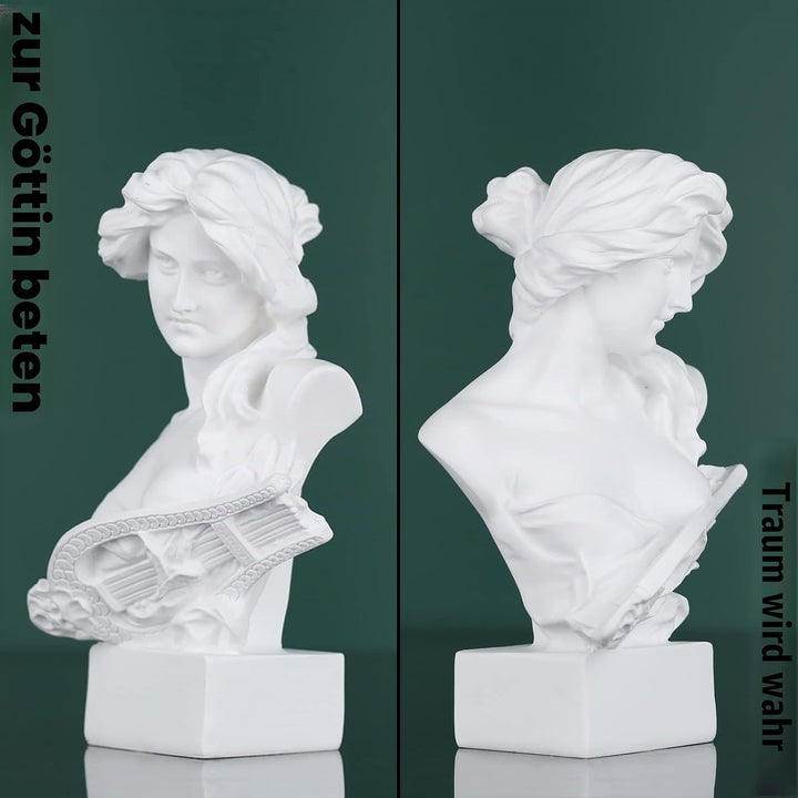 LCCCK 15.2 cm H Weiss Aphrodite Statue Skulptur, Harz Griechische Mythologie Büste Statue, für Koket