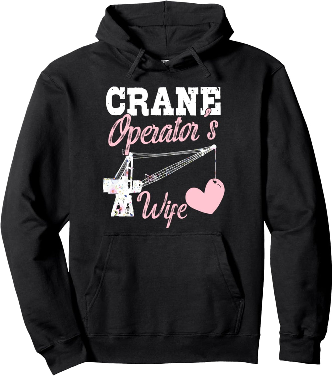 Kranführer Geschenke Frau Liebe meinen Bau Ehemann Pullover Hoodie