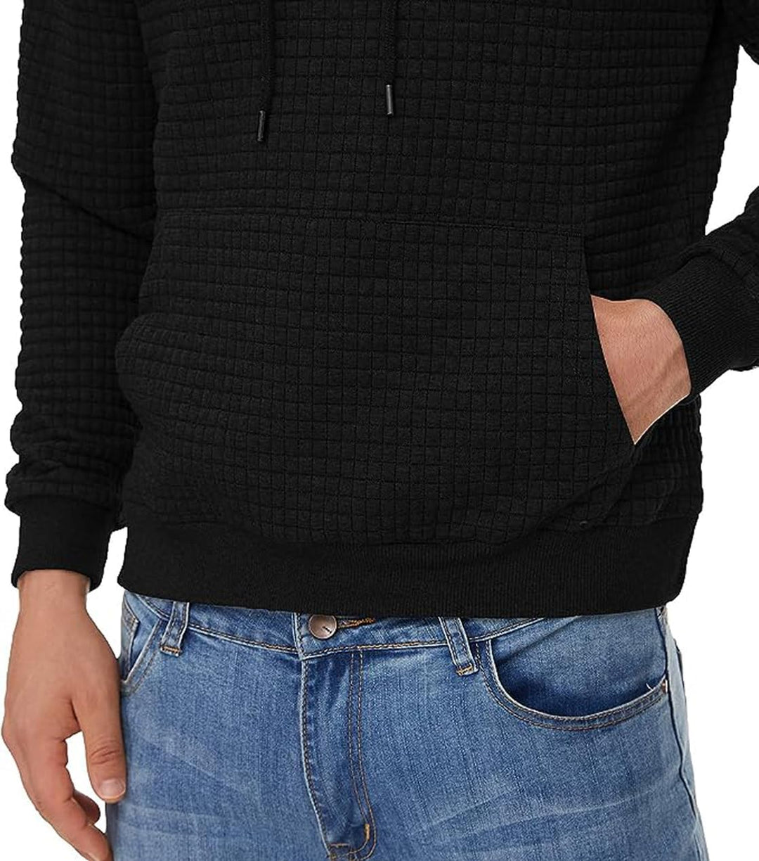 Tansozer Herren Hoodie Casual Sweatshirt Classic Kapuzenpullover mit Tasche L Hellgrau, L Hellgrau