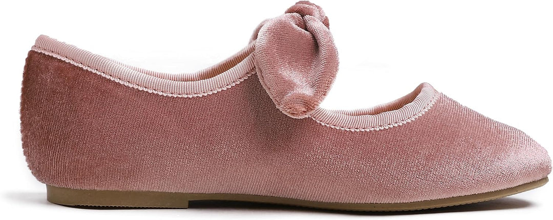 Feversole Girls Cute Dress, Mädchen süsses Kleid Mary Jane Schuhe weiche Party Urlaub Ballerinas 31