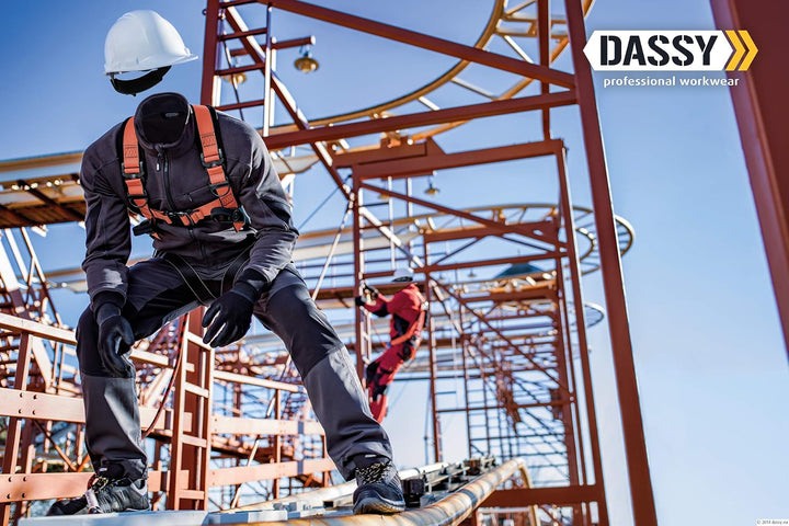 DASSY® Helix Bundhose mit Stretch DASSY D-FLEX PESCO 41 ROT/SCHWARZ, Rot/Schwarz