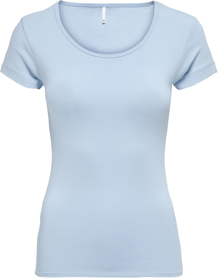 ONLY 3er Pack Damen T-Shirt schwarz oder weiss Kurzarm lang Basic Sommer T-Shirts XS S M L XL 152091