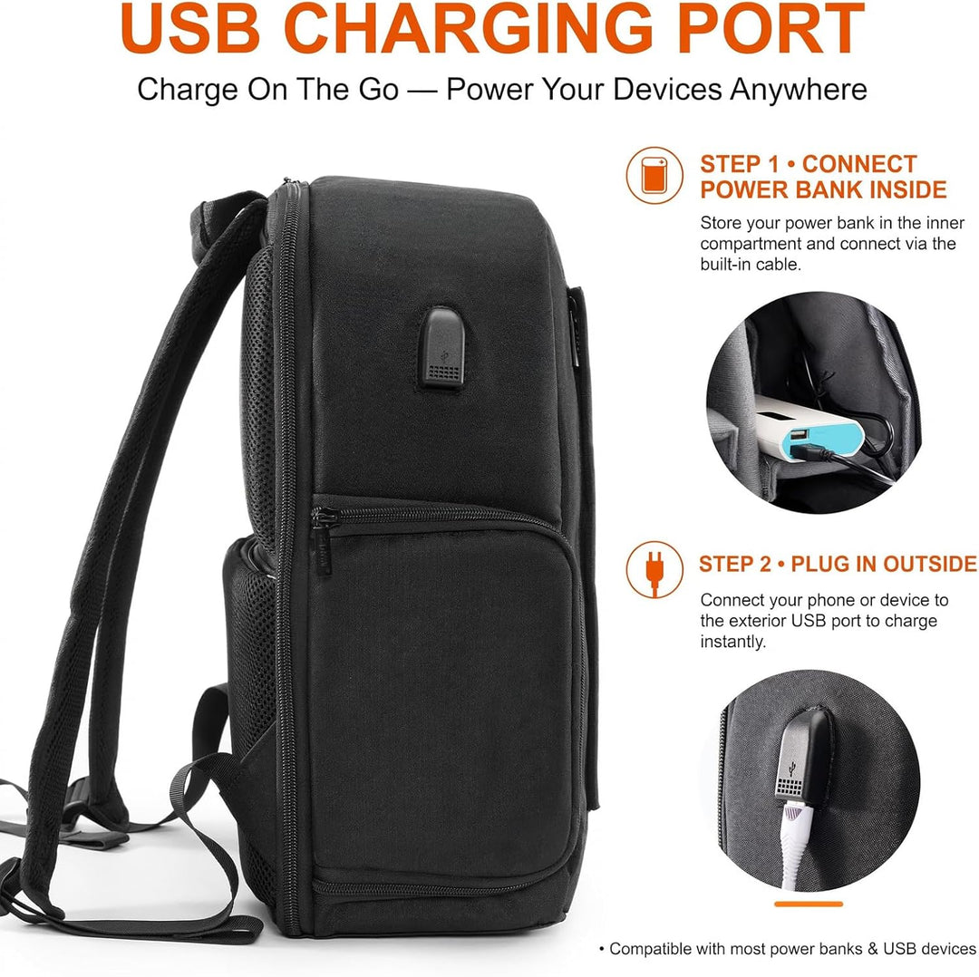 CADeN Anti-Diebstahl-Design Kamerarucksack Tasche für Sony Canon Nikon DSLR/SLR Spiegellos Wasserdic