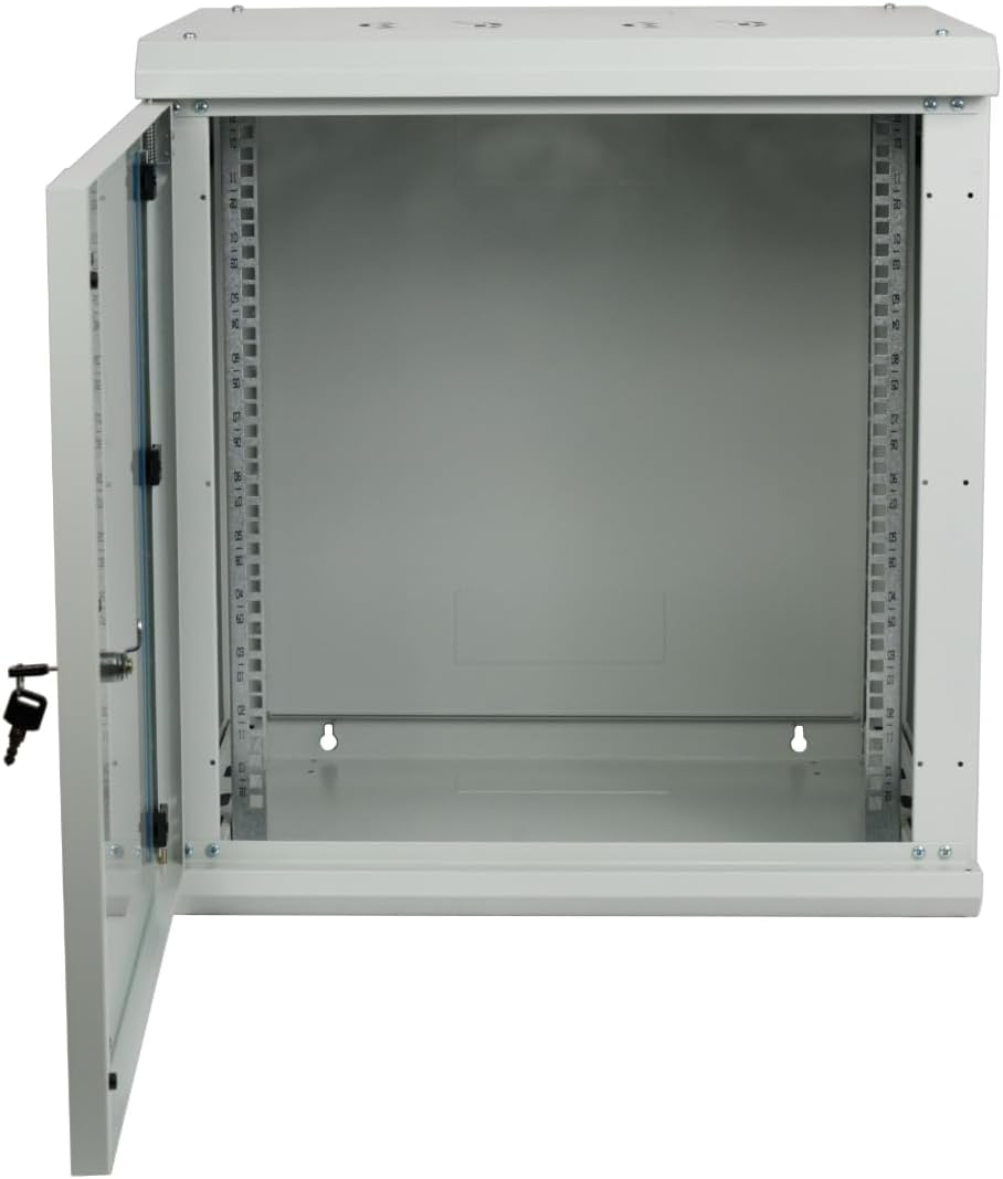 Koscom Connect Netzwerkschrank 12 HE I Serverschrank 19 Zoll I Wandmontage 600 x 450 x 636 mm I voll