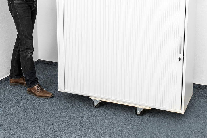 Metafranc Transportroller Tragkraft Siebdruckplatte PA Räder, Möbelroller mit Bremse, Transporthilfe