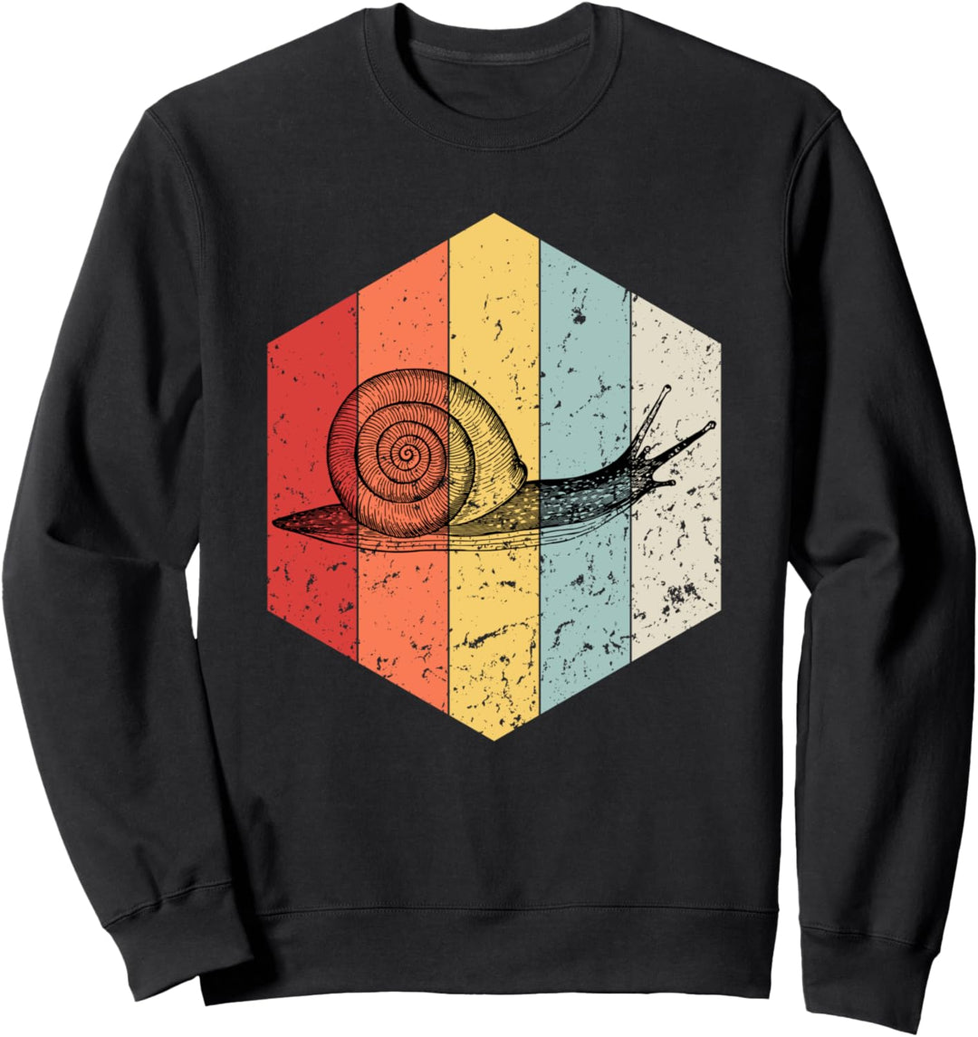Retro-Schnecke-Vintage-Grafikstil Sweatshirt