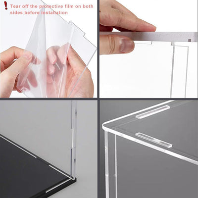 Nynelly Acryl-Vitrine, transparente Acryl-Vitrinen für Lego 75954,76989, Acryl-Boxen für Präsentatio