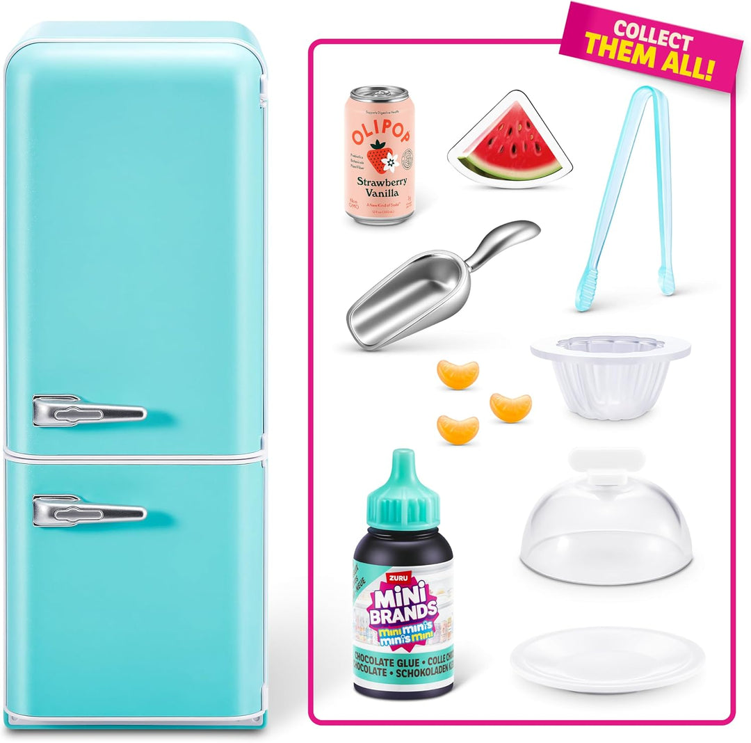 Mini Brands Fill The Fridge Spielset mit UV-Licht von ZURU, zum Sammeln, DIY, Harz zum Spielen, Exkl