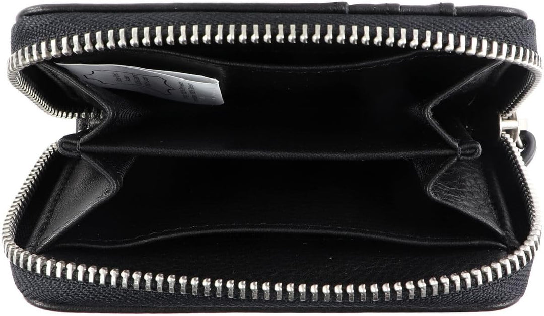 FREDsBRUDER Ginsberg Geldbörse Leder 11 cm, Schwarz